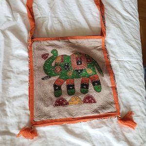 Boho soft elephant purse. NEW without tags. Crossbody bag.